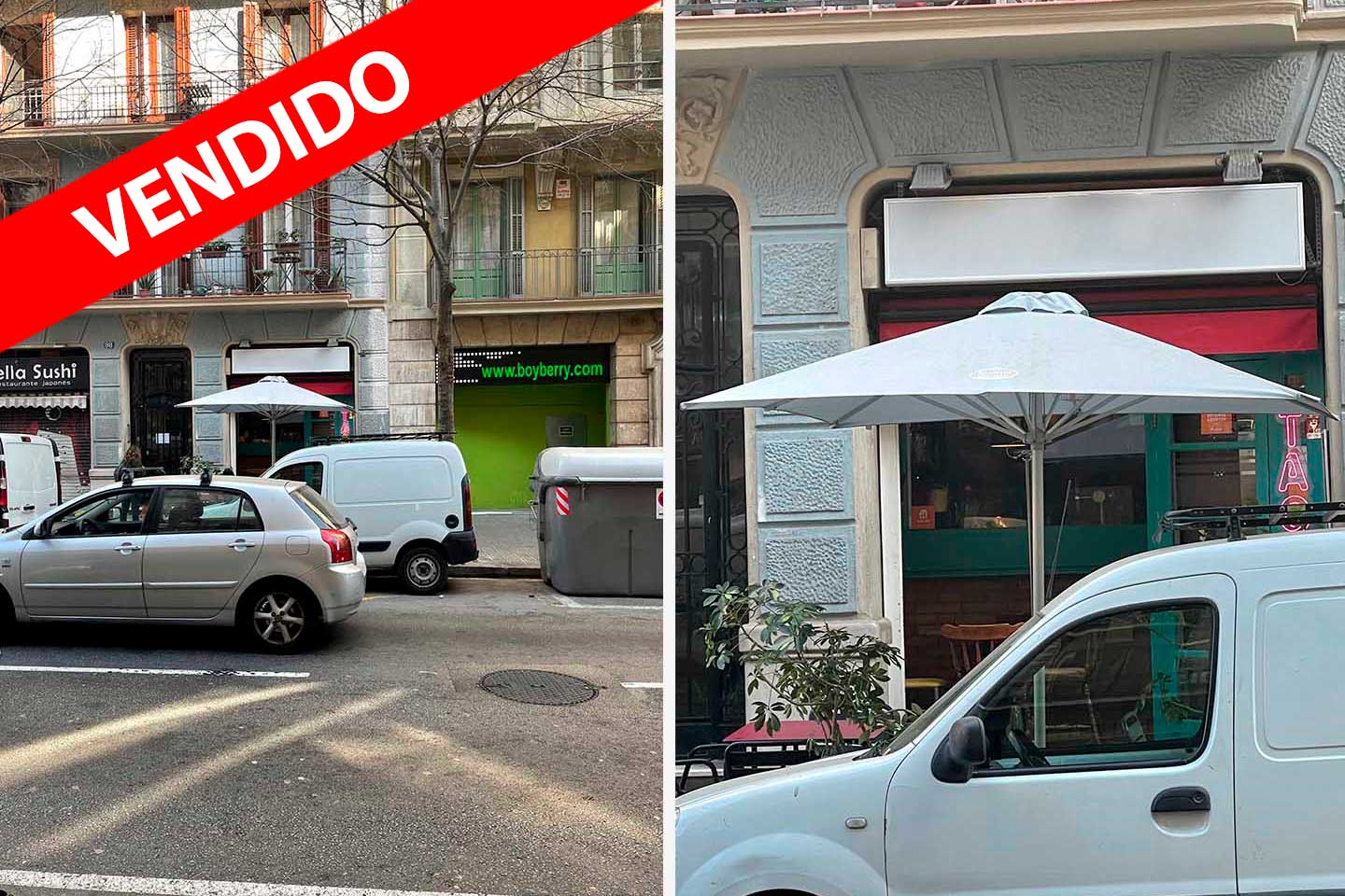 Local en venta en rentabilidad con salida de humos en la calle Calabria con Gran Vía